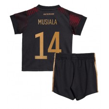 Tyskland Jamal Musiala #14 Bortedraktsett Barn VM 2022 Kortermet (+ korte bukser)